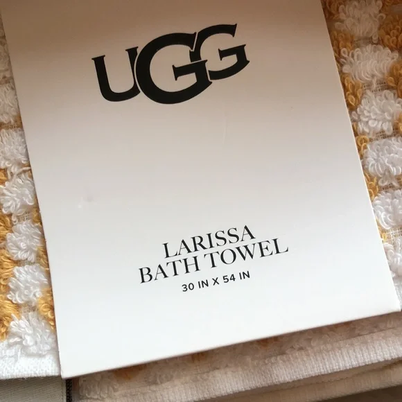 UGG Larissa Hand & Bath Towels Yellow & White